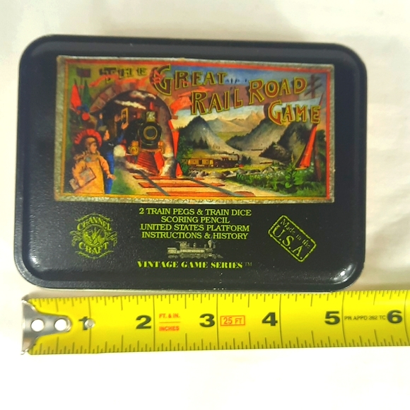 The Great Railroad Game Vintage Game Series with Tin NEW Sealed - Picture 7 of 7